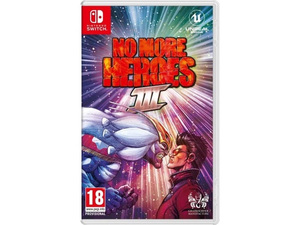 Nintendo No More Heroes 3, Nintendo Switch, RP (Betyg avvaktan), Fysiskt medium