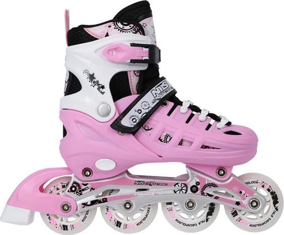 Nils Extreme NH10905 inliner med utskiftbar plate rosa str. 39-42