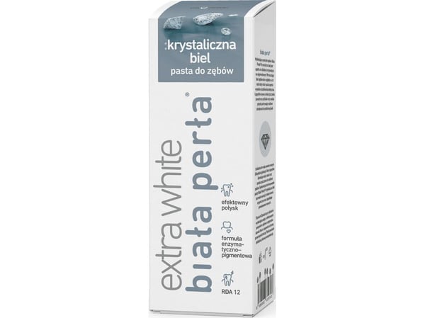 Hvit Perła Tannkrem Plus krystallhvit 75ml Hvit Perła Tannkrem Plus krystallhvit 75ml