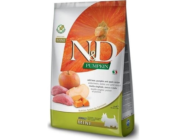 Farmina Pet Food 8010276033291 tørfoder til hund 2,5 kg Voksen Æble, Vildsvin, Græskar