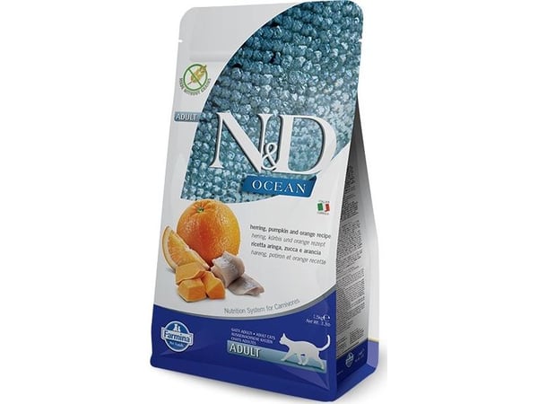Farmina Pet Food HERRING, PUMPKIN & ORANGE ADULT, Voksen, Sild, 1,5 kg