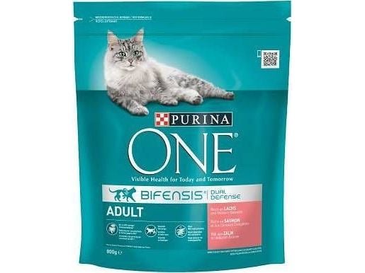 Purina One kattmat för vuxna med lax 800 g