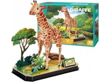 Cubic Fun CUBIC FUN PUSSEL 3D GIRAFFE DYR.