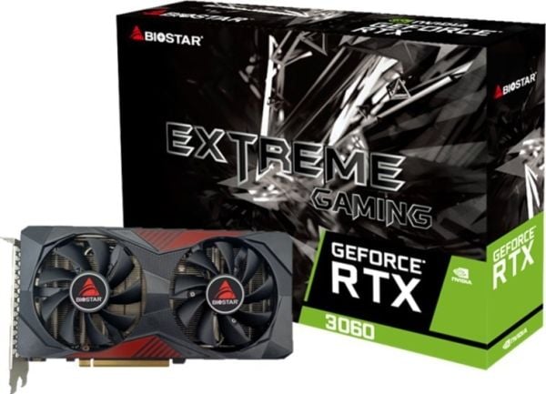 BIOSTAR RTX 3060 12GB näytönohjain - LHR