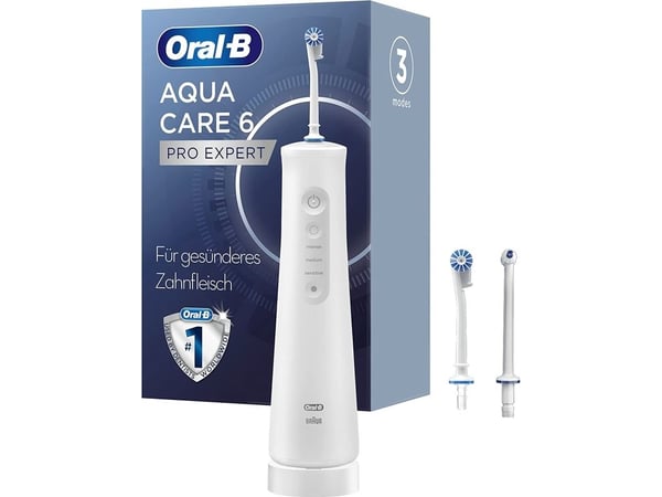 Oral-B Aquacare 6 Pro-Expert Mundskylning Blå Hvid