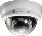 LevelOne FCS-3101 - Nätverksövervakningskamera - panorering / lutning - färg (Dag&Natt) - 2 MP - 1920 x 1080 - fast lins - ljud - LAN 10/100 - MPEG...