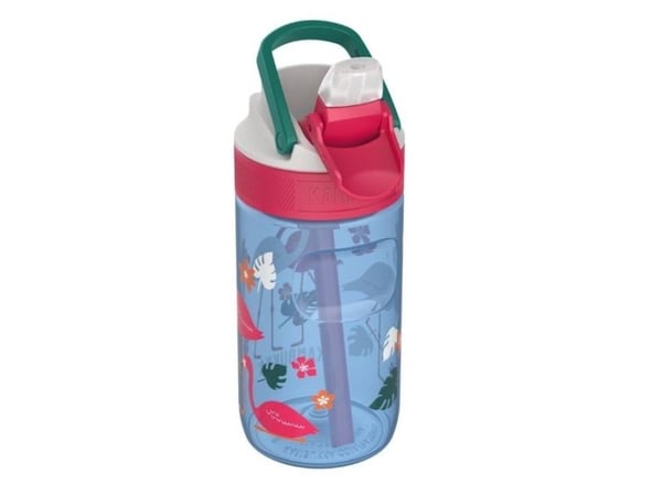 Kambukka vandflaske til børn Lagoon 400 ml Blå flamingo