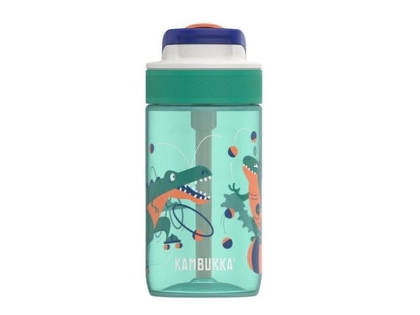Kambukka Lagoon vannflaske for barn 400ml sjonglerende Dino