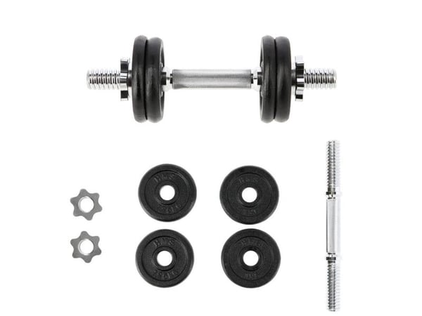 HMS SG01 gjenget vektstang 7kg 4 plater