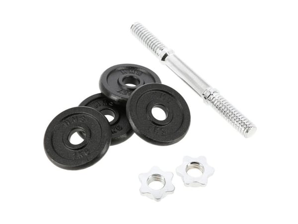 HMS SG01 gjenget vektstang 7kg 4 plater