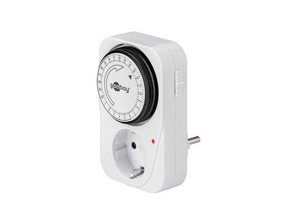 goobay Analoginen ajastin - Automatisk strøm kontakt - AC 230 V - hvid