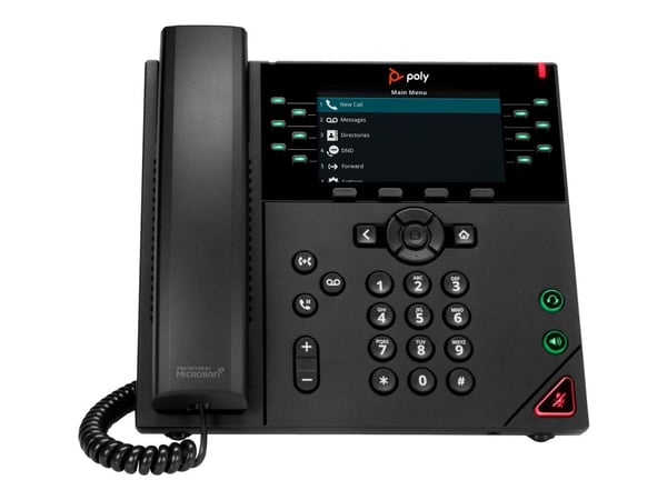 HP Poly VVX 450 - VoIP-telefon - treveis anropskapasitet - SIP, SRTP, SDP - 12 linjer - svart