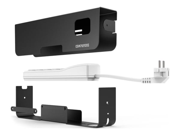 Compulocks Security Power Strip EU 5 plugs Black - Strømfordelingslist - sikret - Europa - svart