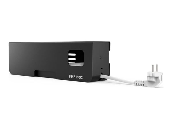 Compulocks Security Power Strip EU 5 plugs Black - Strømfordelingslist - sikret - Europa - svart