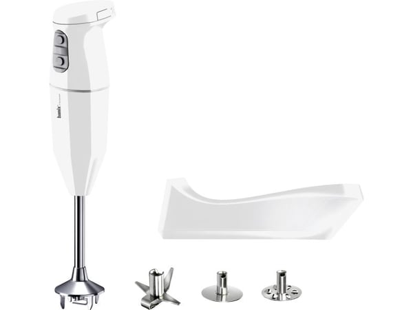 Bamix Cordless PLUS, Stav Mikser, 200 W, Rustfritt stål, Hvit