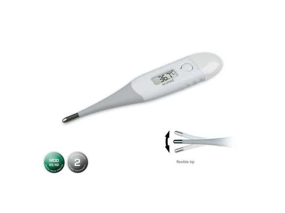 Medisana 23410, Kontakttermometer, Grå, Hvit, Underarm, Knapper, 32 - 42,9 °C, 185 mm