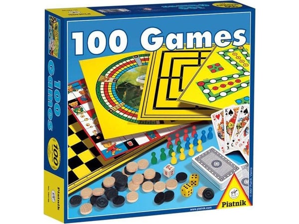 PIATNIK brettspillsett 100 Games (på litauisk)