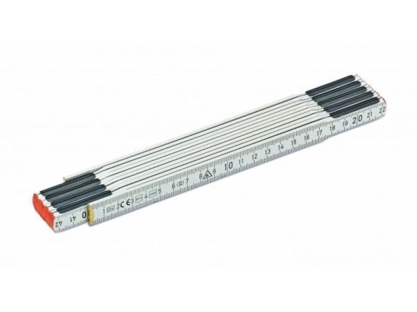 Cimco 210004, Tre, Svart, Hvit, Metrisk, mm/mm, 2 m