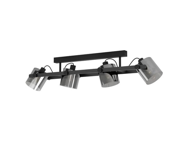 EGLO Hornwood 2, 4 ampuller, E27, IP20, Sort, Gjennomsiktig