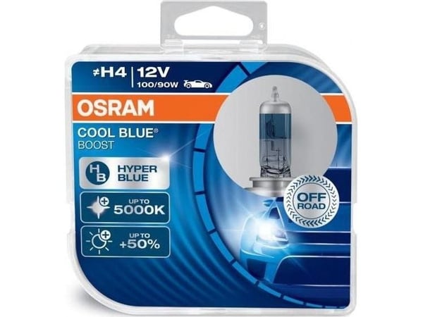 Osram Cool Blue Boost - H4 - 12V - 100/90W - 2 stk. - Off-Road