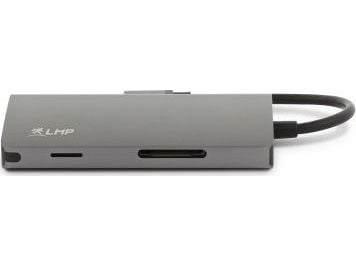 LMP 15954, USB 3.2 Gen 2 (3.1 Gen 2) Type-C, HDMI, RJ-45, USB 3.2 Gen 1 (3.1 Gen 1) Type-A, MicroSD (TransFlash), SD, 5000 Mbit/s, Grå, Aluminium