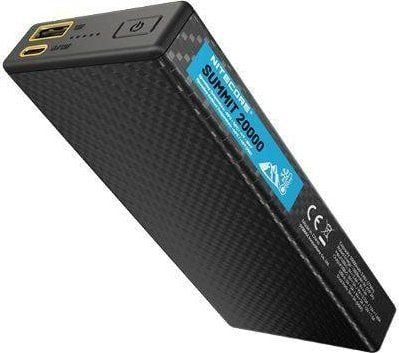 Nitecore SUMMIT 20000, 20000 mAh, Litium-Ion (Li-Ion), Power Delivery, 3,85 V, 38 W, Grå