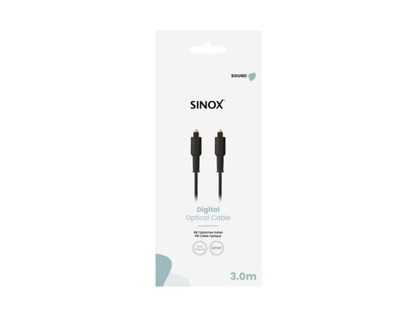 Sinox optisk kabel 3 m svart