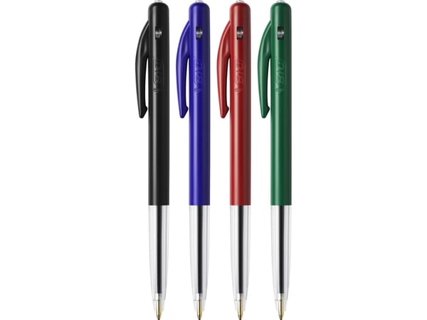 Kulepenn BIC M10 Original med klikkmekanisme, medium spiss (1,0 mm), svart, økonomipakke med 90+10 stk.