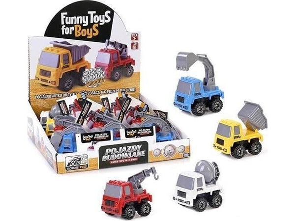 Artyk Construction vehicles ToysForBoys 12/disp ARTYK 125409 mix price for 1 item Artyk Construction vehicles ToysForBoys 12/disp ARTYK 125409 mix price for 1 item