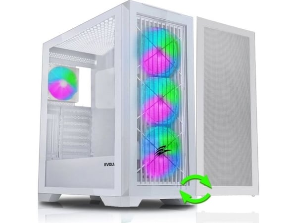 EVOLVEO Ptero Q2W+, 2x frontpanel: glass/gitter,
