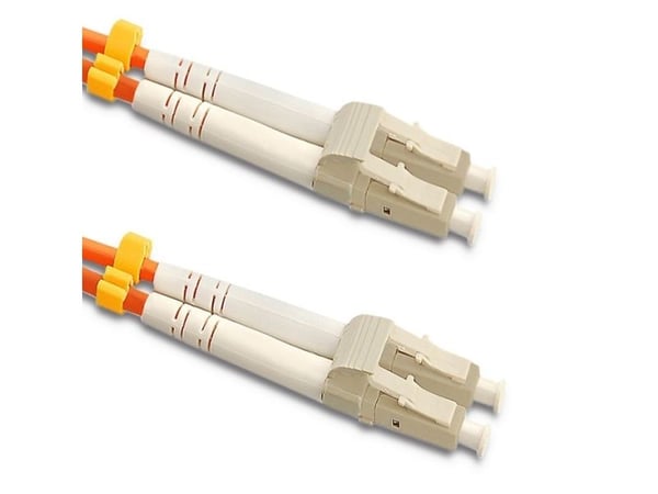 Qoltec - Koblingskabel - LC/UPC-multimodus (hann) til LC/UPC-multimodus (hann) - 10 m - fiberoptisk - dupleks - 50 / 125 mikroner - OM2 - halogenfr...