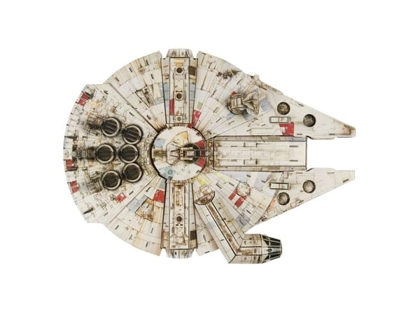 4D Build FDP FAP SW Millenium Falcon GML, Byggesett, 12 år, 223 stykker, 1,18 kg