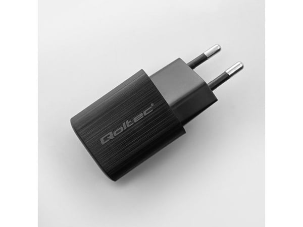 Qoltec GaN ULTRA - Strømadapter - 5-20V, 2.25-3A - AC 220-240 V - 35 watt - svart