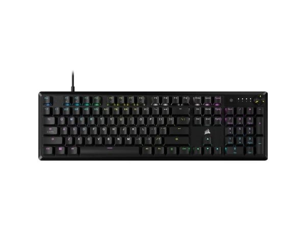 Corsair K70, Täysikokoinen (100 %), Langallinen, USB, Mekaaninen, musta