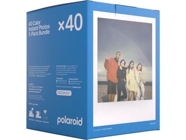 Polaroid - X40 film pack - hurtigvirkende fargefilm - 600 - ASA 640 - 8 eksponeringer - 5 kassetter