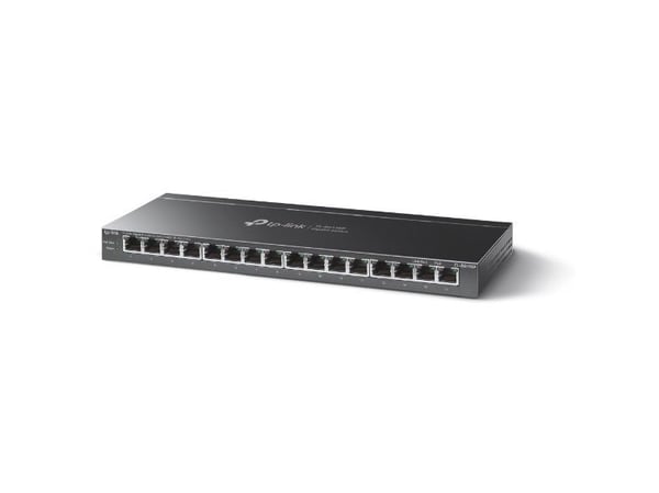 TP-Link TL-SG116P 16-porttinen Gigabit PoE+ -verkkokytkin, 120 W
