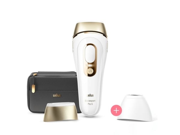 Braun Silk-expert Pro Silk·expert Pro 5 PL5140, kulta, valkoinen, voimakas pulssivalo (IPL), Iso-Britannia, NE PAS UTILISER sur :• le cuir chevelu,...
