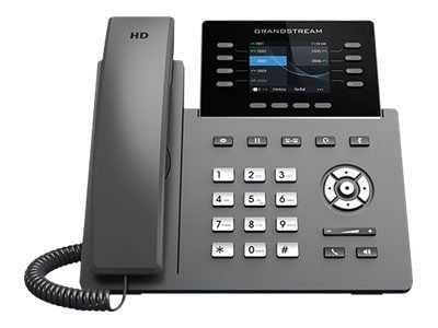 Grandstream GRP2624 - VoIP-telefon - IEEE 802.11a/b/g/n/ac (Wi-Fi) / Bluetooth - 5-veis anropskapasitet - SIP, RTCP, RTP, SRTP - 8 linjer