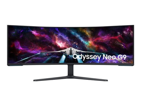 Samsung Odyssey Neo G9 S57CG954NU - G95NC Series - QLED-monitor - gaming - kurvet - 57" - 7680 x 2160 Dual UHD @ 240 Hz - VA - 1000 cd/m² - 2500:1 ...
