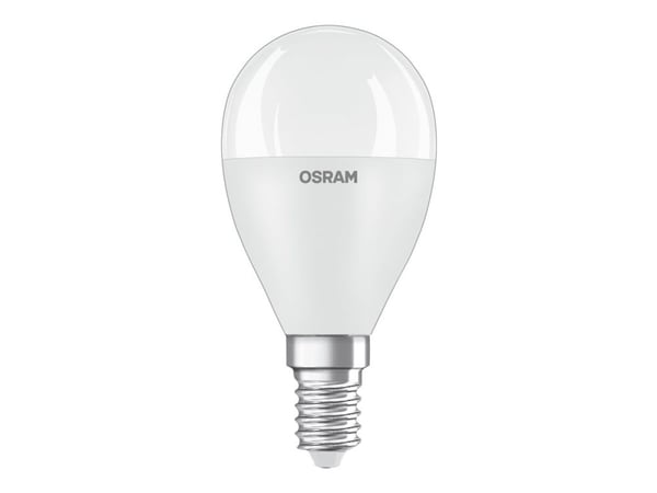 OSRAM LED STAR - LED-lyspære - mattslipt finish - E14 - 7.5 W (ekvivalent 60 W) - klasse F - varmt hvitt lys - 2700 K