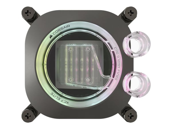 CORSAIR iCUE Link XC7 RGB ELITE - Flytande kylsystem CPU-vattenblock - (för: AM4, LGA1700, AM5) - nickelpläterad kopparbas - stealth gray