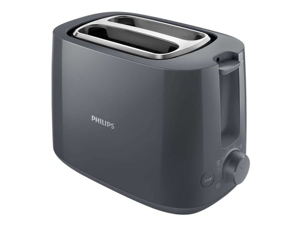 Philips Daily Collection HD2581/10, 2 viipale(i)ta, Harmaa, Muovi, Painikkeet, Rotaatio, 900 W, 220-240 V