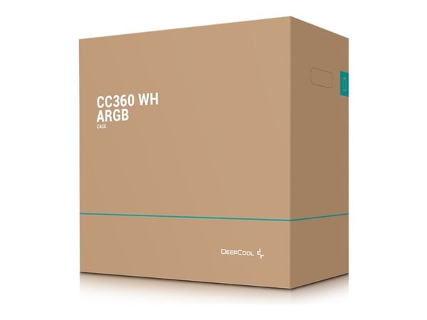DeepCool CC360 WH ARGB - FT - mini-ITX - sidepanel med vindu (herdet glass) - ingen strømforsyning (ATX / PS/2) - hvit - USB/lyd