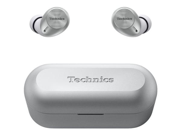Technics EAH-AZ40M2 - True wireless-hodetelefoner med mikrofon - i øret - Bluetooth - aktiv støydemping - sølv