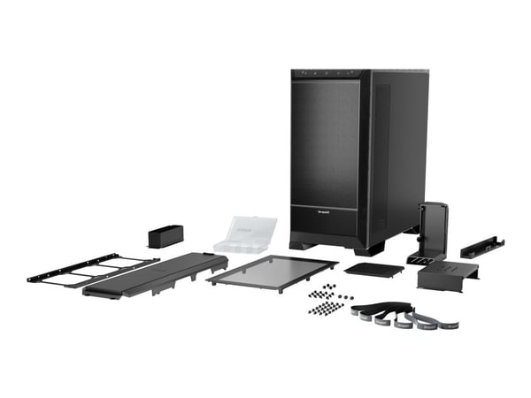 be quiet! Dark Base Pro 901 - FT - ATX - sidepanel med vindu (herdet glass) - ingen strømforsyning (ATX / PS/2) - svart - USB/lyd