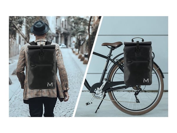 Mobilis - Notebookryggsekk - vanntett - bicycle - 15.6" - svart