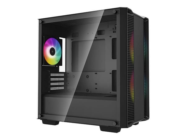 DeepCool CC360 ARGB, Mini Tower, PC, Musta, mikro ATX, Mini-ITX, ABS, Terästä, Karkaistu lasi, Multi