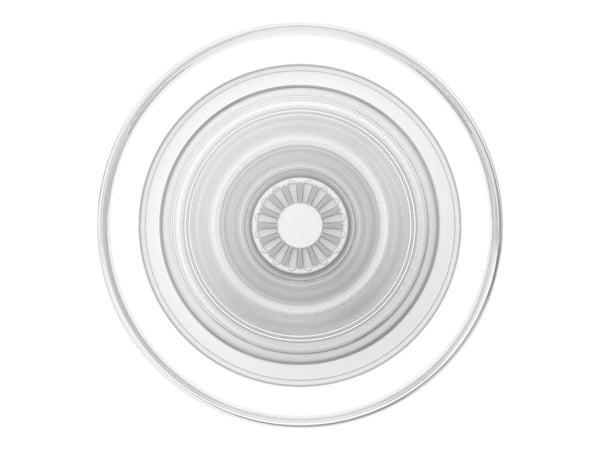 PopSockets PopGrip - Fingergrep/stativ for mobiltelefon - MagSafe, rund - blank