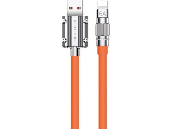 WEKOME WDC-186 Wingle Series - USB-A til lynrask ladetilkoblingskabel 1 m (oransje)