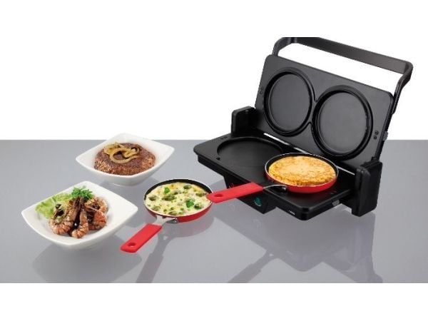 JATA AC266, Raclette-panne, Sort, Rød, AC266, 120 mm, 120 mm, 2 stykker